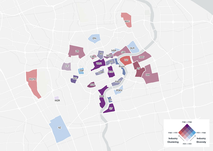 Industry agglomeration and diversity by submarket (2022-2024)