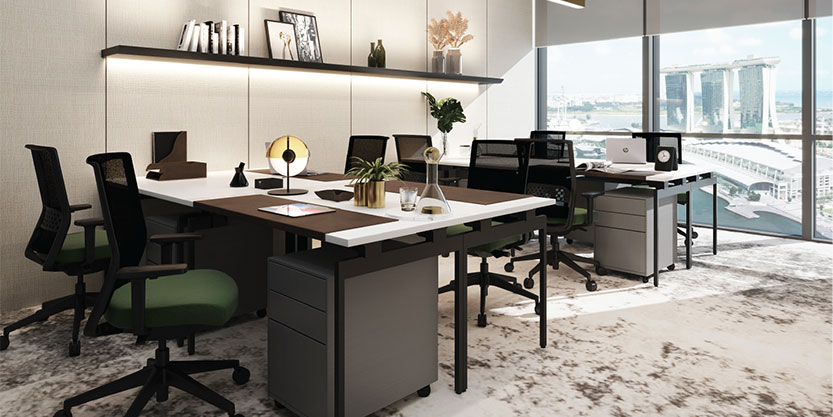 Private office of Arcc Spaces One Marina Boulevard.