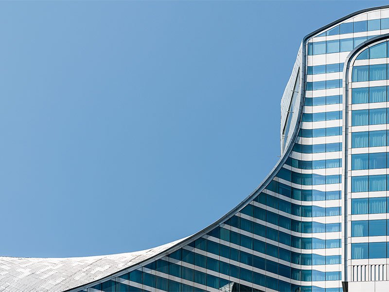 Close-up of modern architectural details in Bangkok