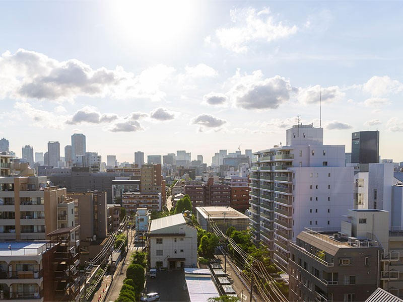 City aerial view